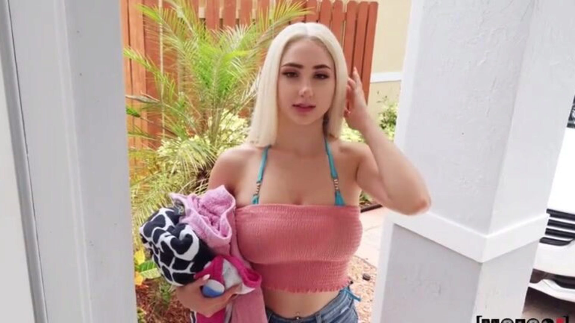 Creep Cams Neighbor Angel during the time that Swimming But by some miracle this honey did not mind him filming her! That Babe said that hottie even loves it, and would definitely sit on this feller's Dong.